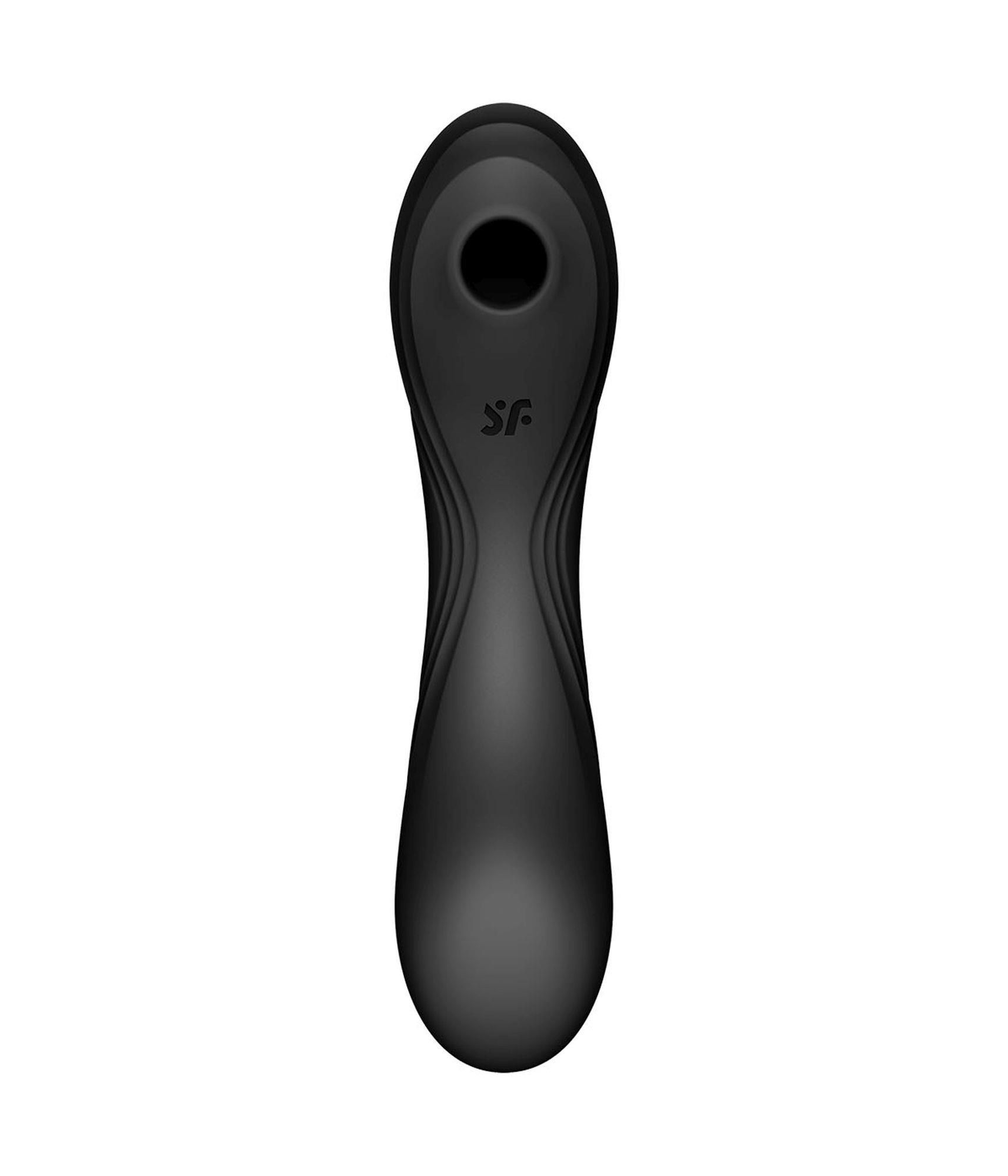 Вакуумний стимулятор клітора з вібрацією Satisfyer Curvy Trinity 4 (чорний)