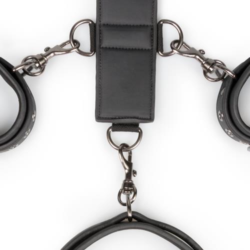 BDSM набір EasyToys Neck and Wrist Restraint (чорний)