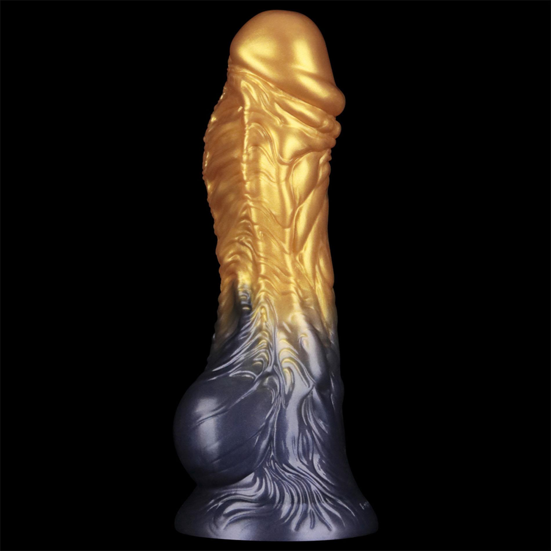 Фаллоимитатор Lovetoy Dual Density 8’’, 21 см (золотой)