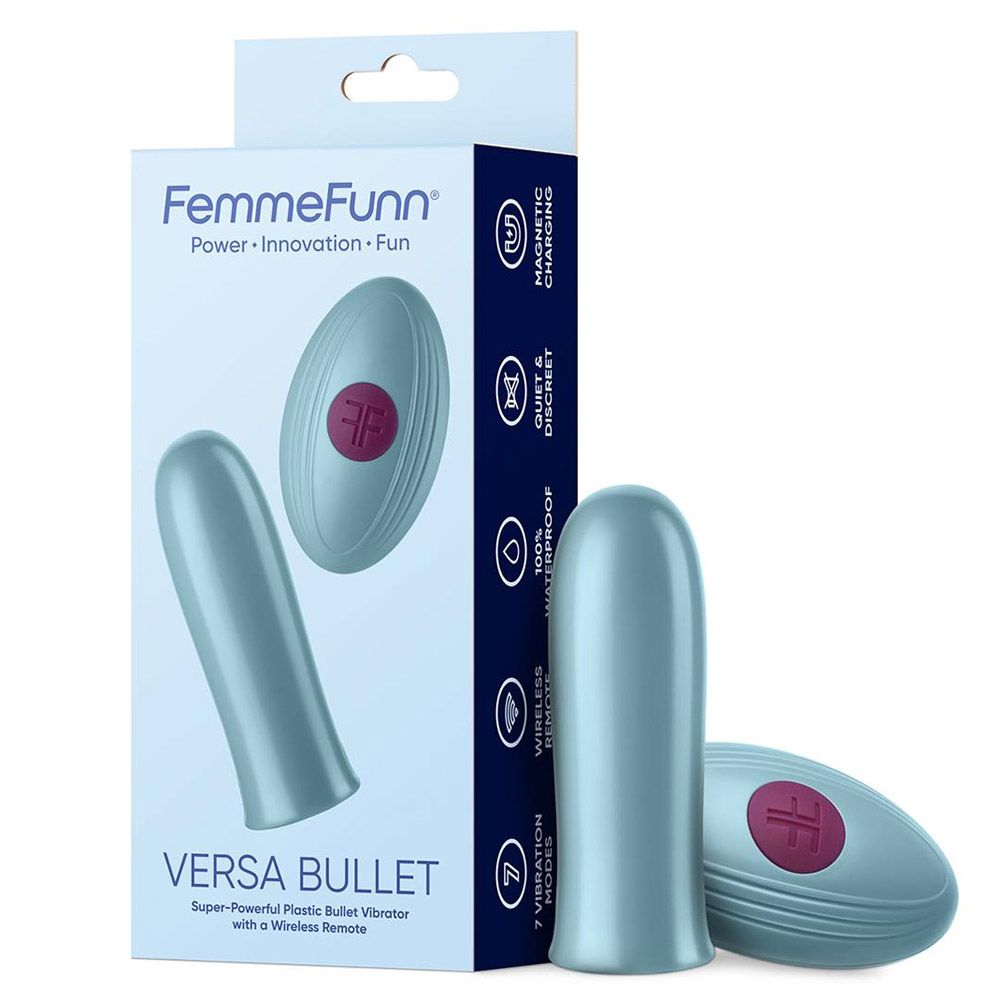Вибромассажер Femme Funn Bullet, 8.1 см (голубой)