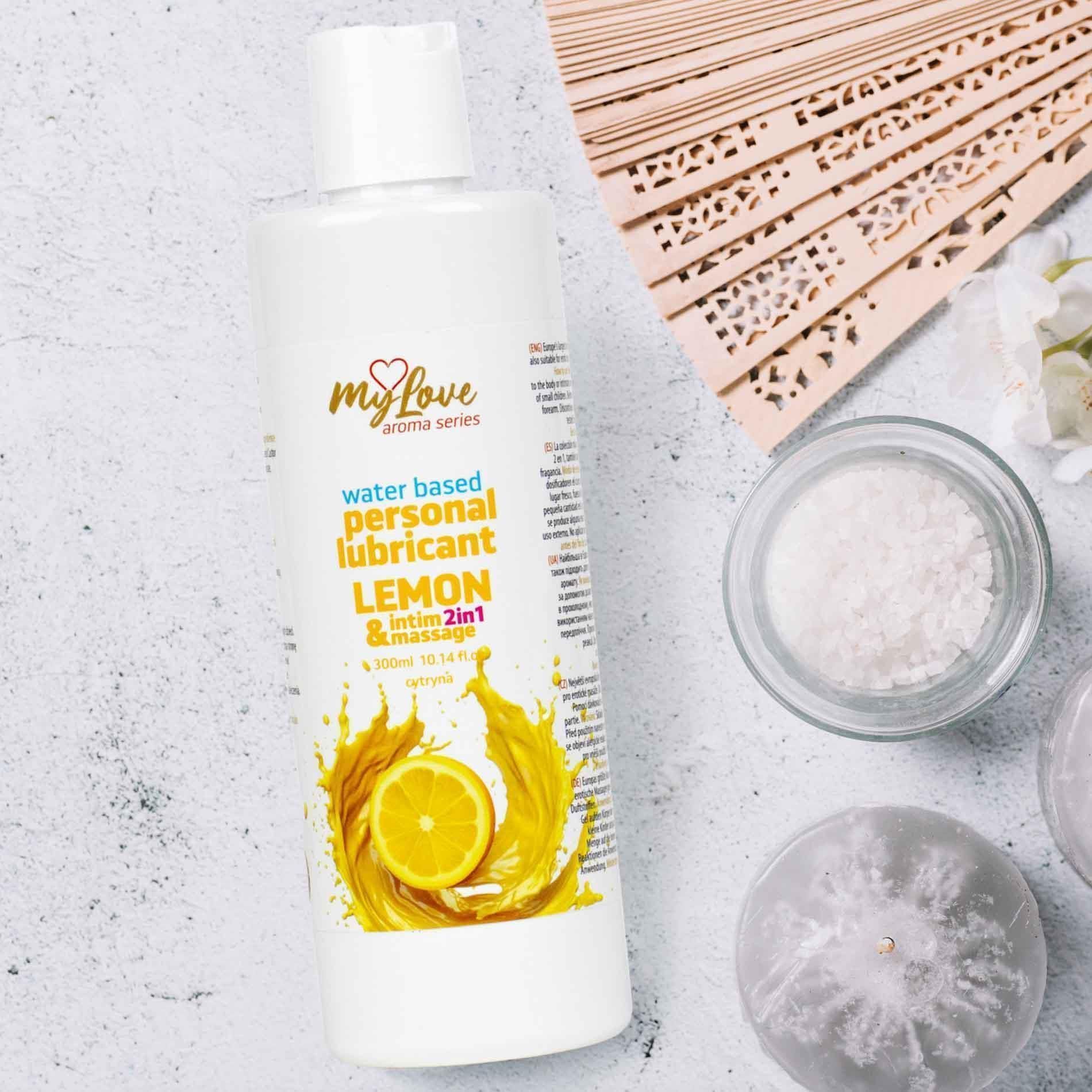 Лубрикант MyLove Aroma Series Intim&Massage 2in1 Lemon, 300 мл