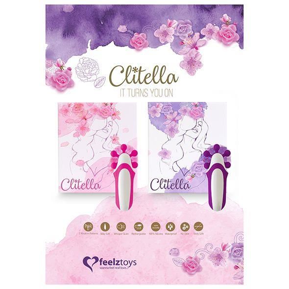 Стимулятор клитора FeelzToys Clitella Oral, 11 см (розовый)
