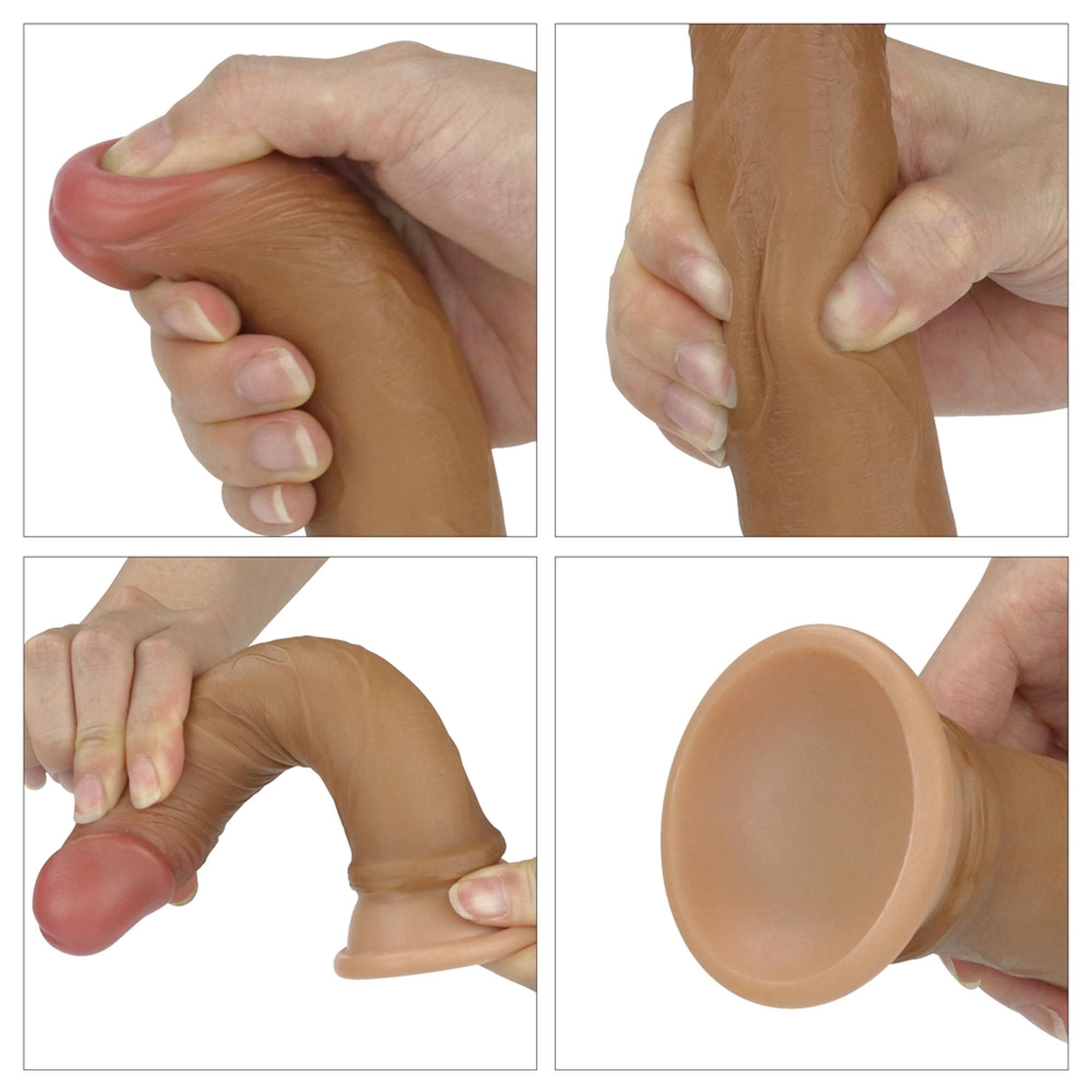 Dildo LoveToy Nature Cock, 18,5 cm (w kolorze cielistym)
