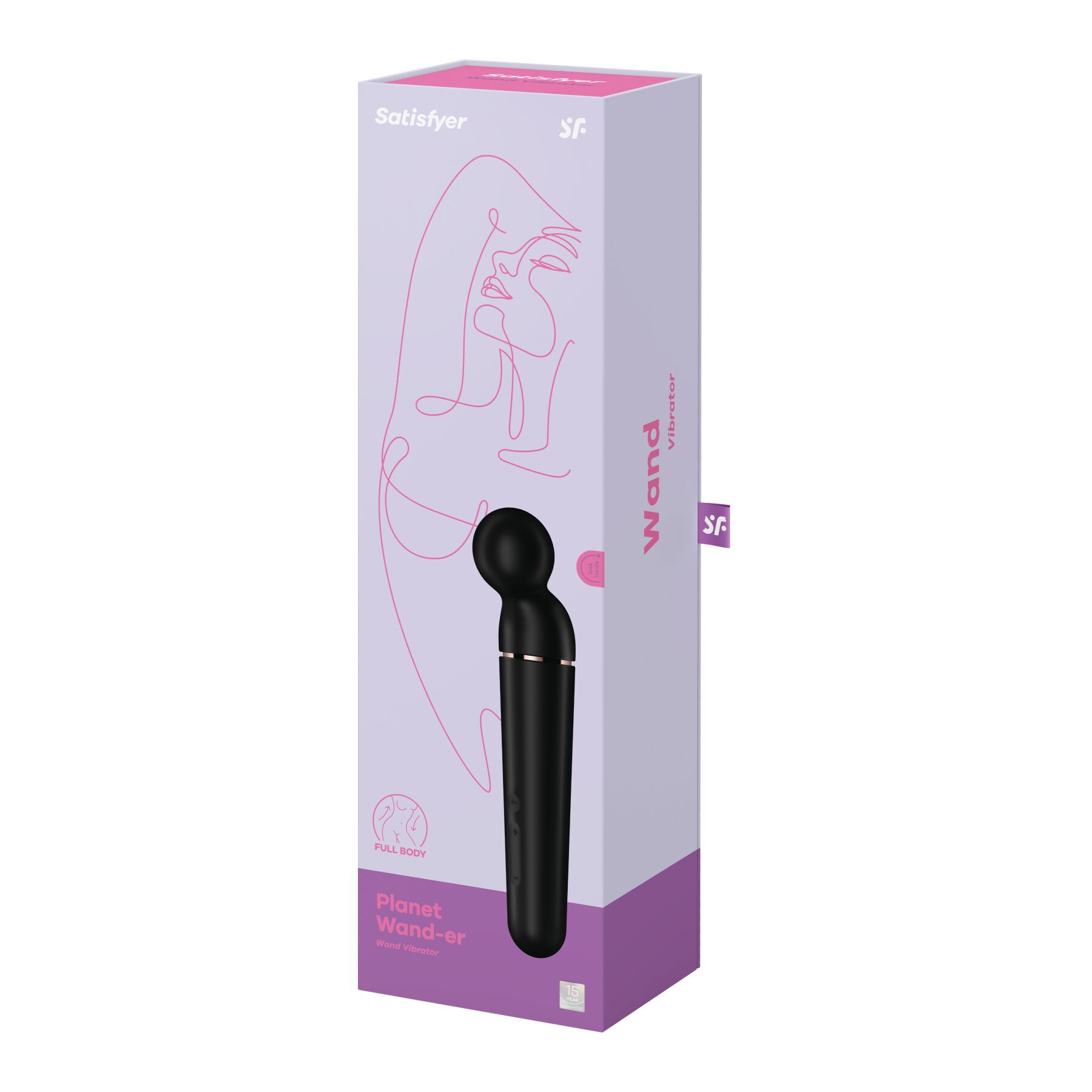 Вибромассажер Satisfyer Planet Wand-er, 30.4 см (черный)