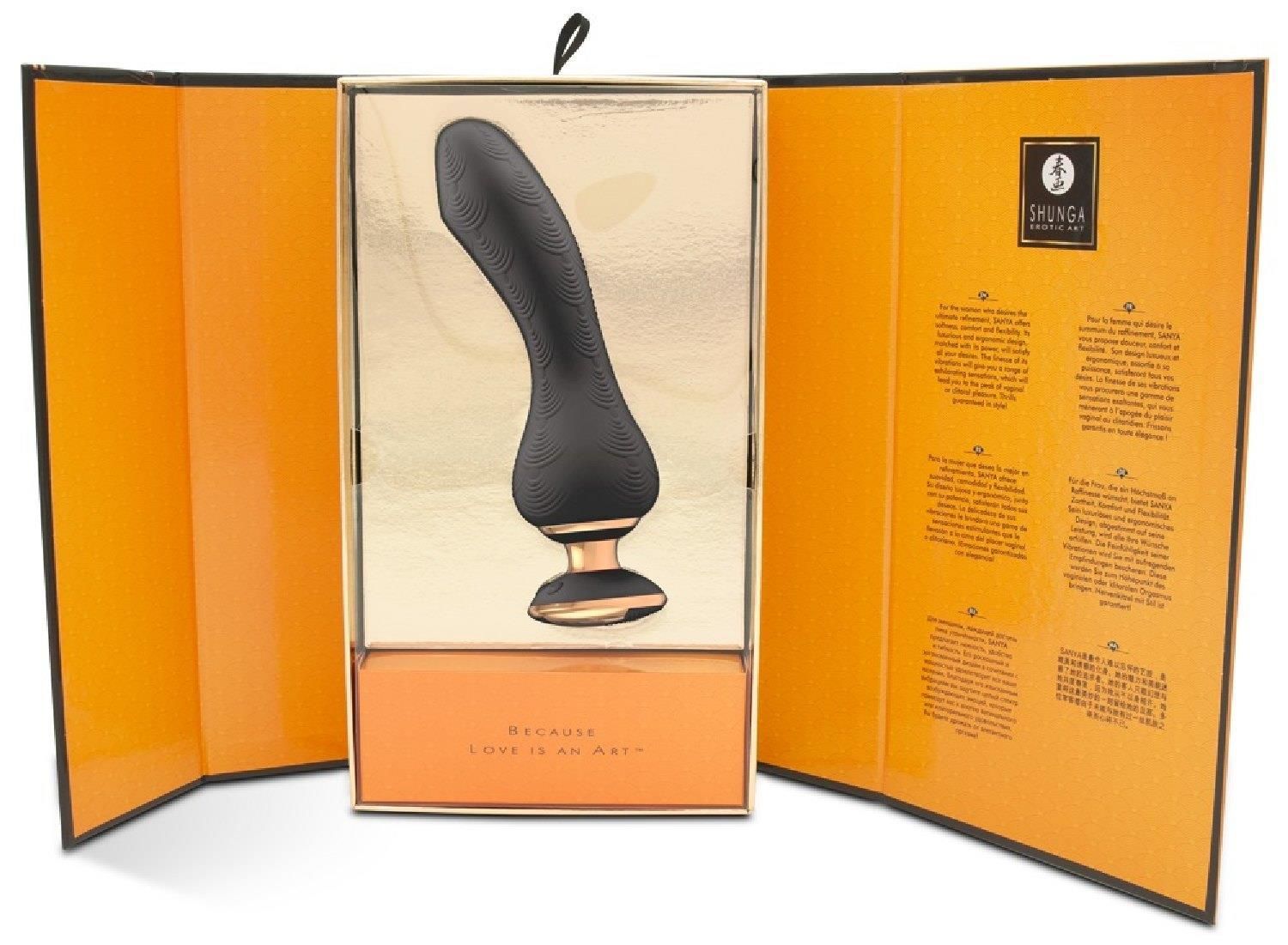 Вібратор Shunga Sanya Intimate, 18.5 см (чорний)