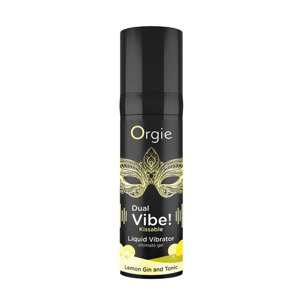 Жидкий вибратор Orgie Dual Vibe! Liquid Vibrator Lemon Gin and Tonic, 15 мл