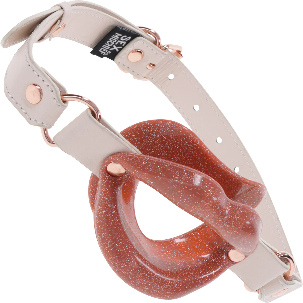 Кляп Sex & Mischief Peaches 'n CreaMe Silicone Lips (персиковый)