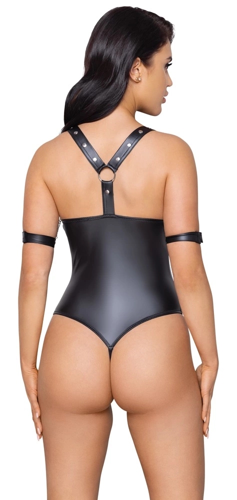 Боди Cottelli Bondage Ouvert, L (черный)