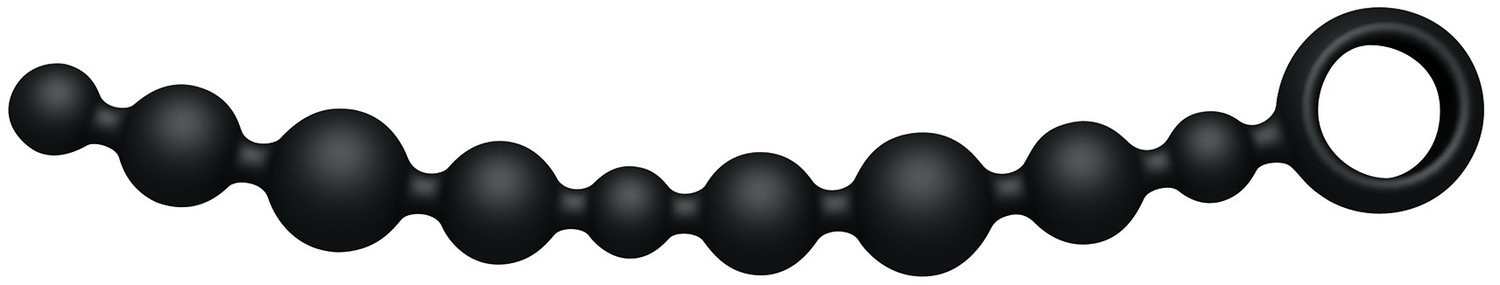 Анальная цепочка Joyballs Anal Wave Long, 29.8 см (черный)