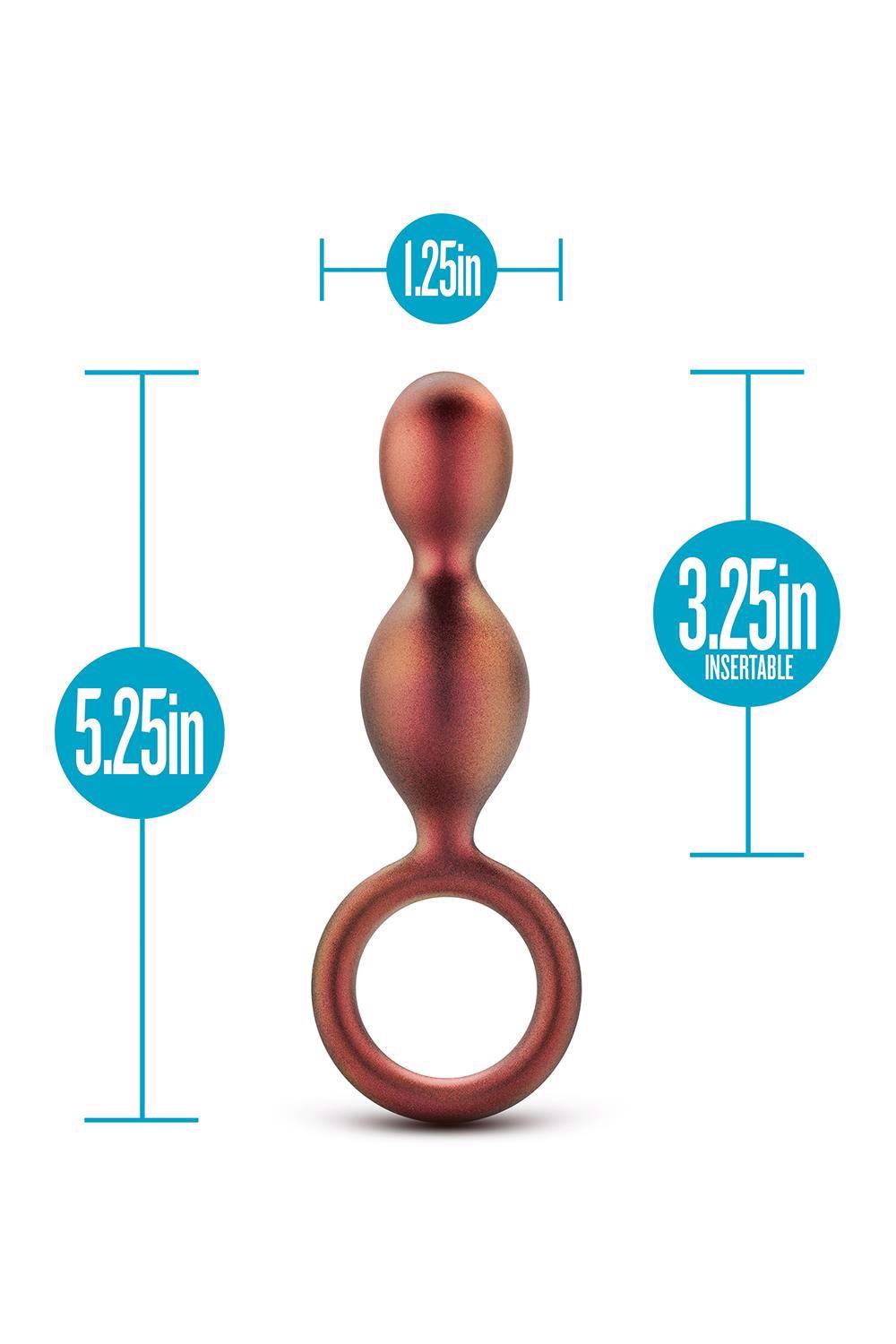 Korek analny Anal Adventures Matrix Loop Plug, 13.3 cm (pomarańczowy)