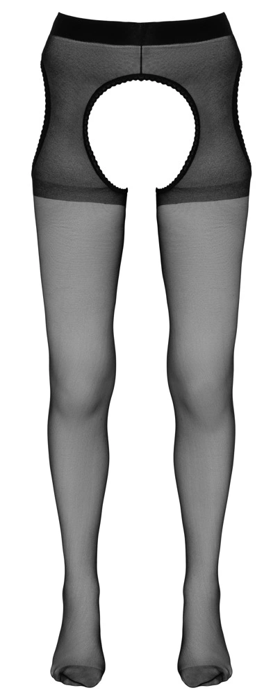 Колготки Cottelli Collection Sex Tights, L/XL (черный)