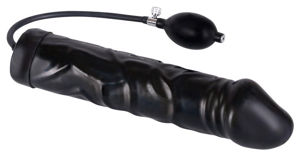 Фаллоимитатор Giant Latex Balloon, 31.5 см (черный)