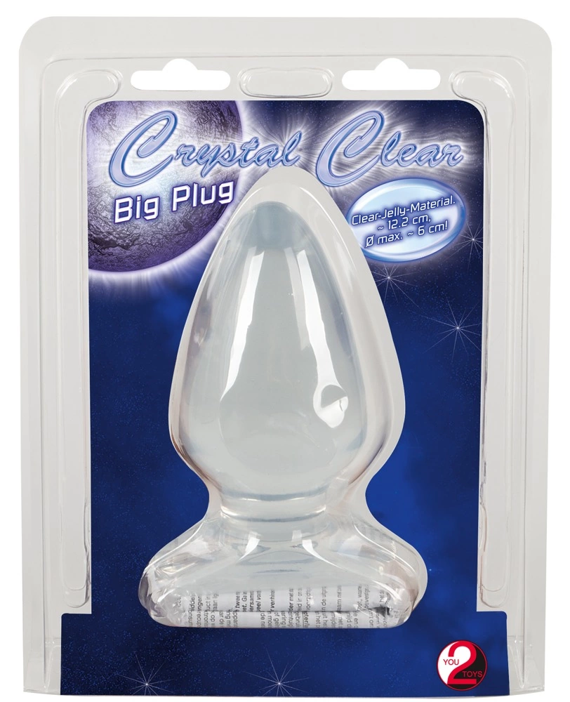 Korek analny Crystal Clear Big Plug, 13 cm (przezroczysty)