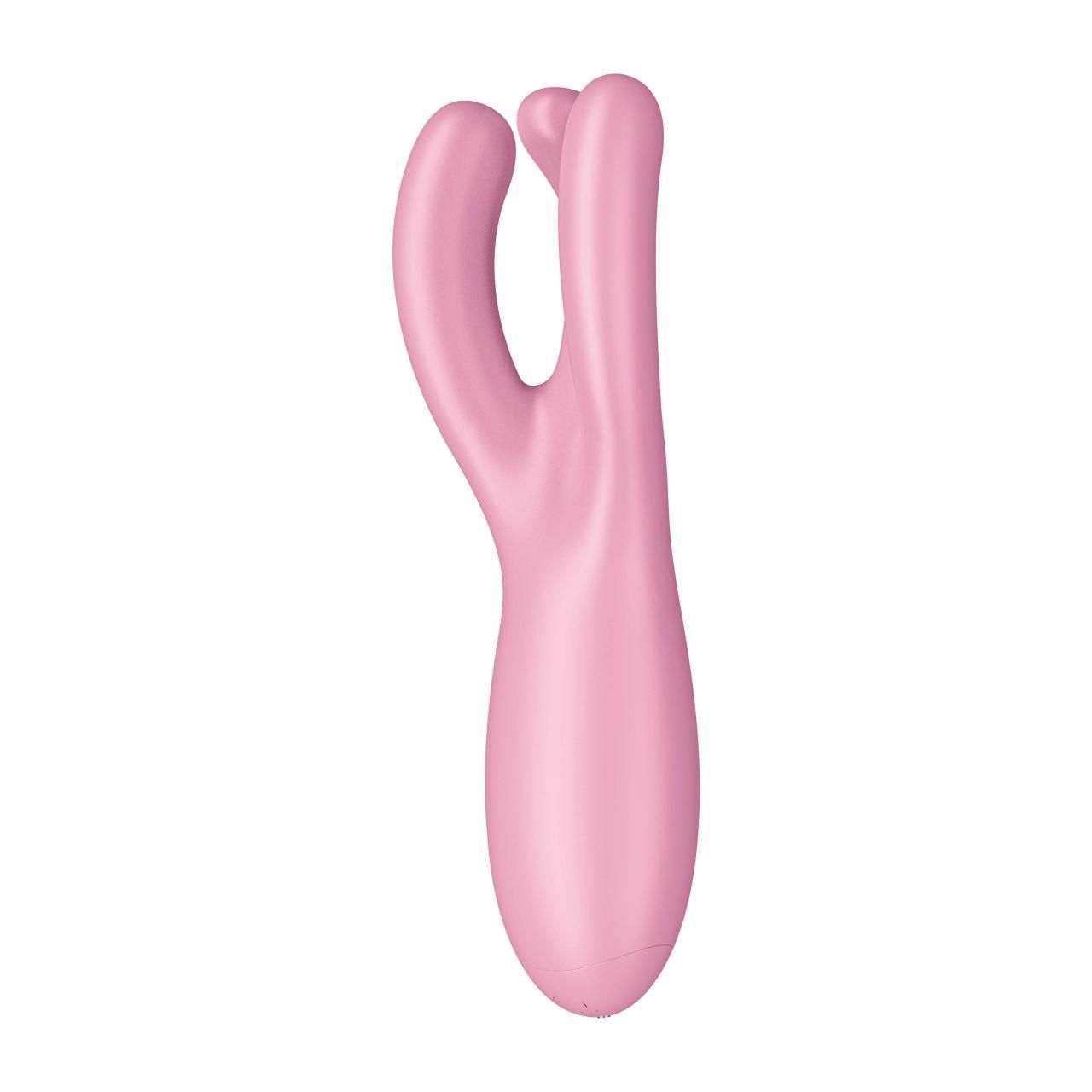 Вибратор для клитора Satisfyer Threesome 4, 14 см (розовый)