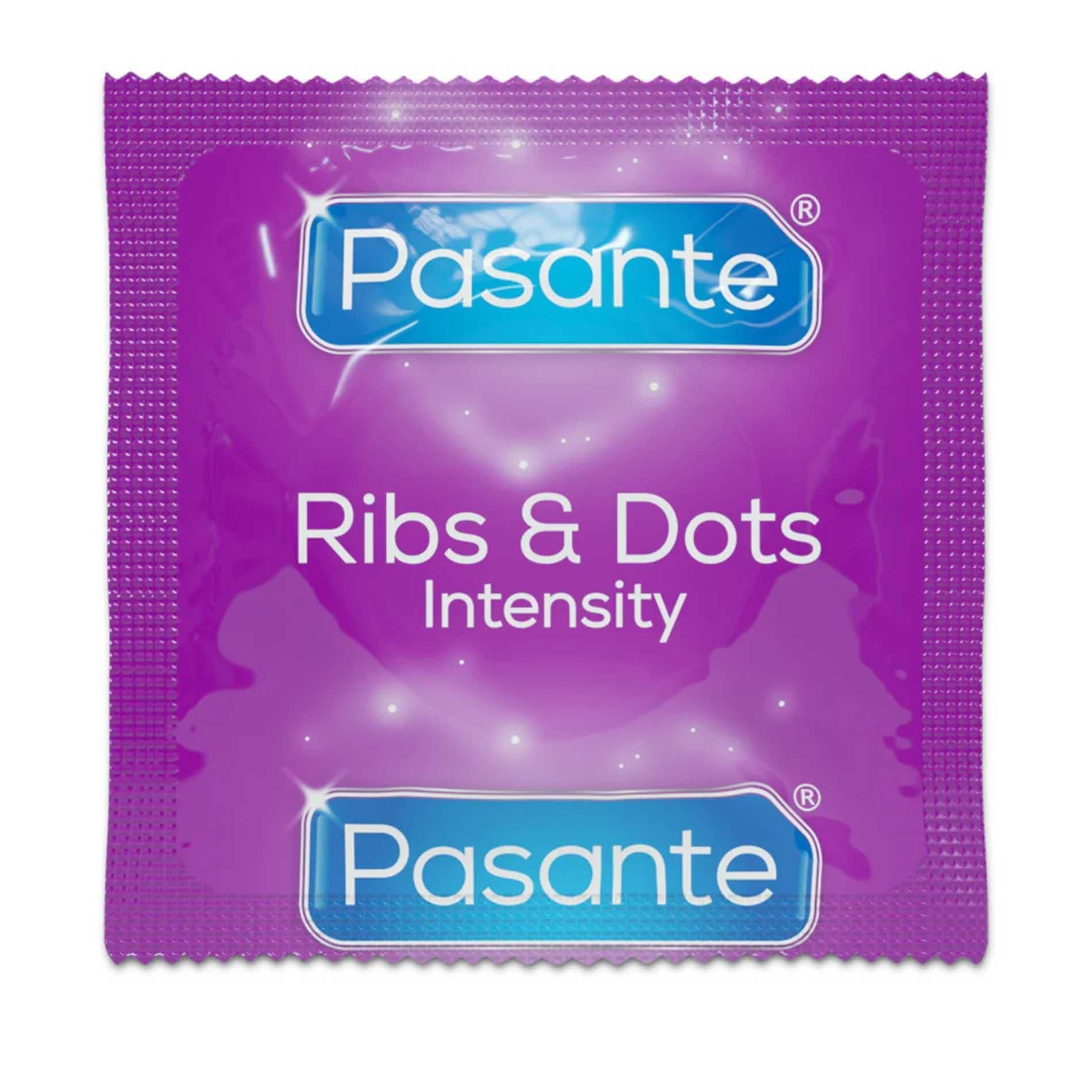 Презервативы Pasante Ribs & Dots Intensity, 12 шт