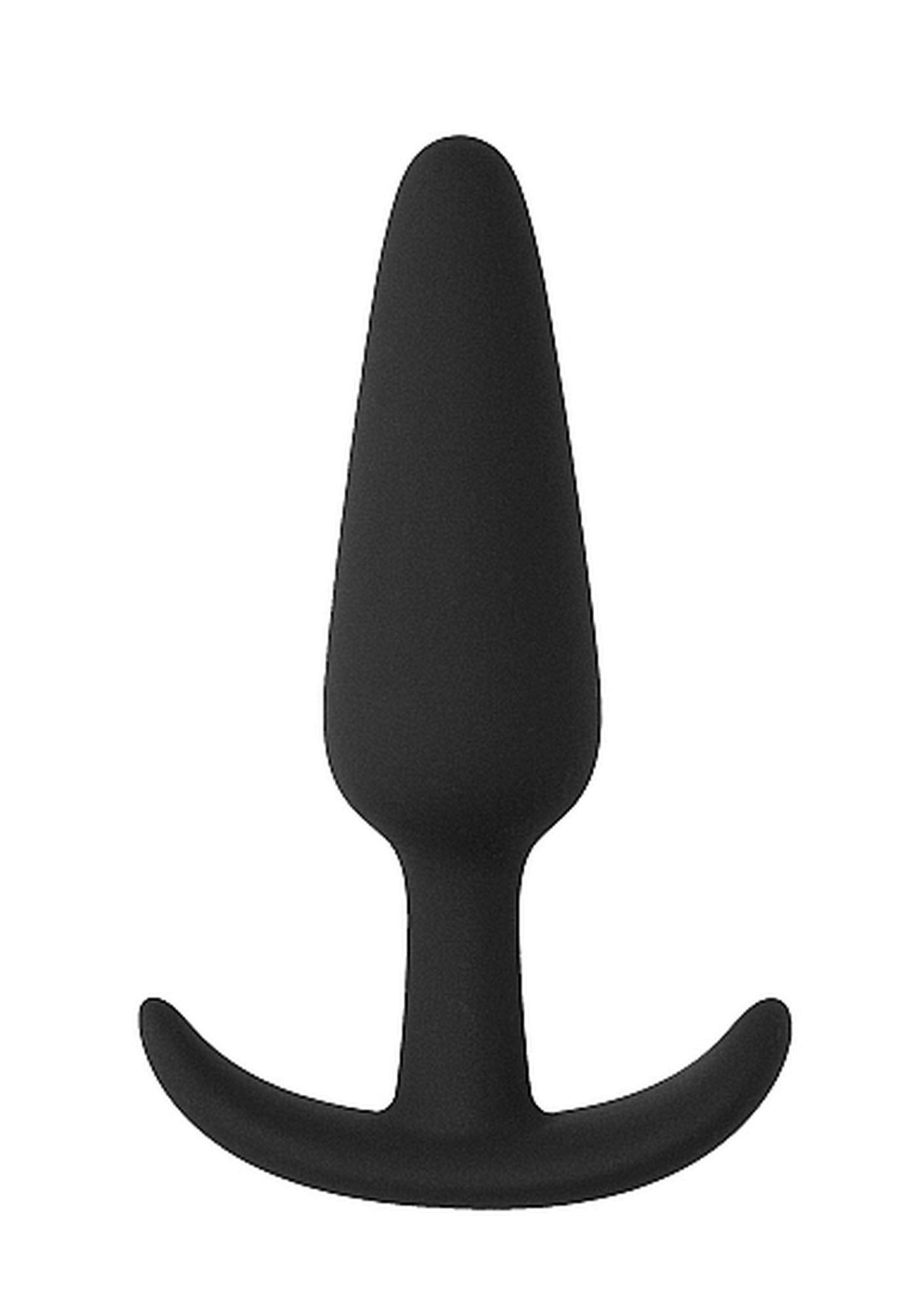 Korek analny ShotsToys Slim Butt Plug, 8.3 cm (czarny)
