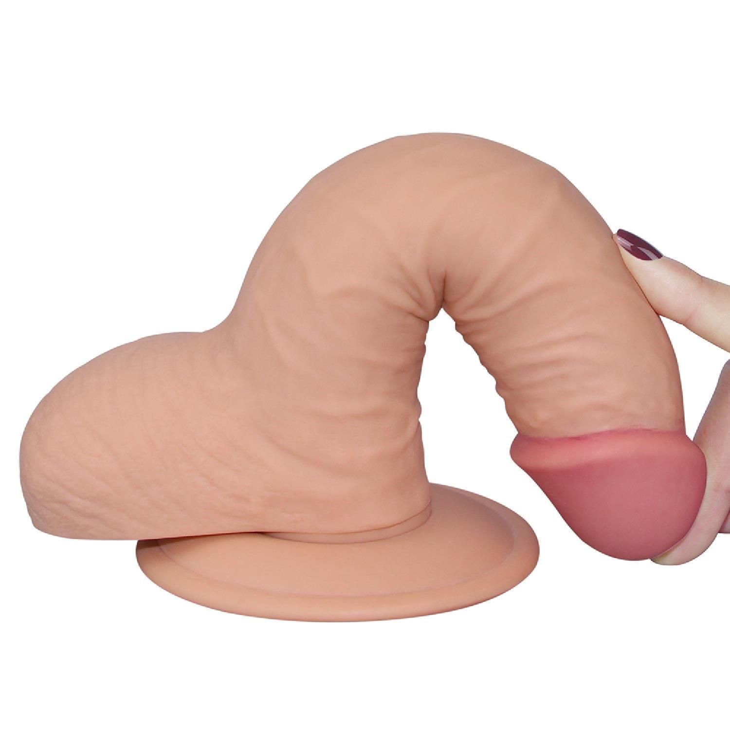 Фаллоимитатор The Ultra Soft Dude Flesh, 18 см (телесный)