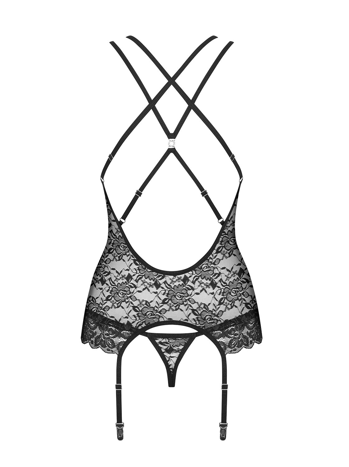 Корсет Obsessive 860-Cor-1, S/M (чорний)