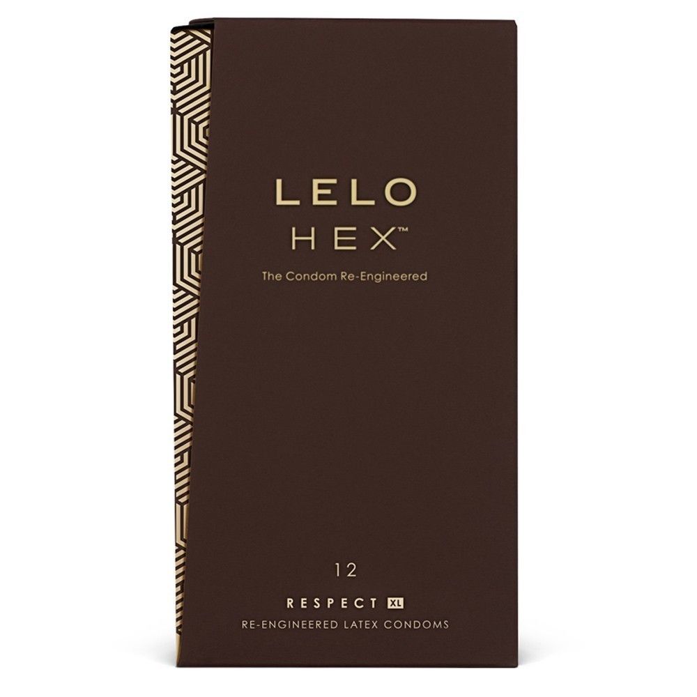Lelo Hex Respect XL - Prezerwatywy, Naturalny, 19.5 cm
