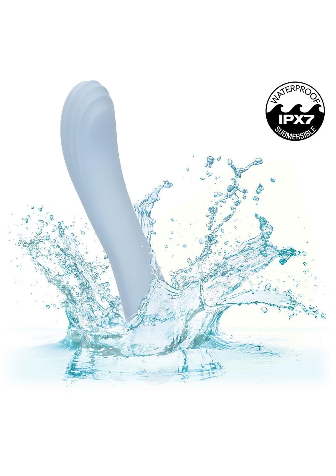 Вибратор CalExtoics Azure Collection Contoured G, 22.7 см (голубой)