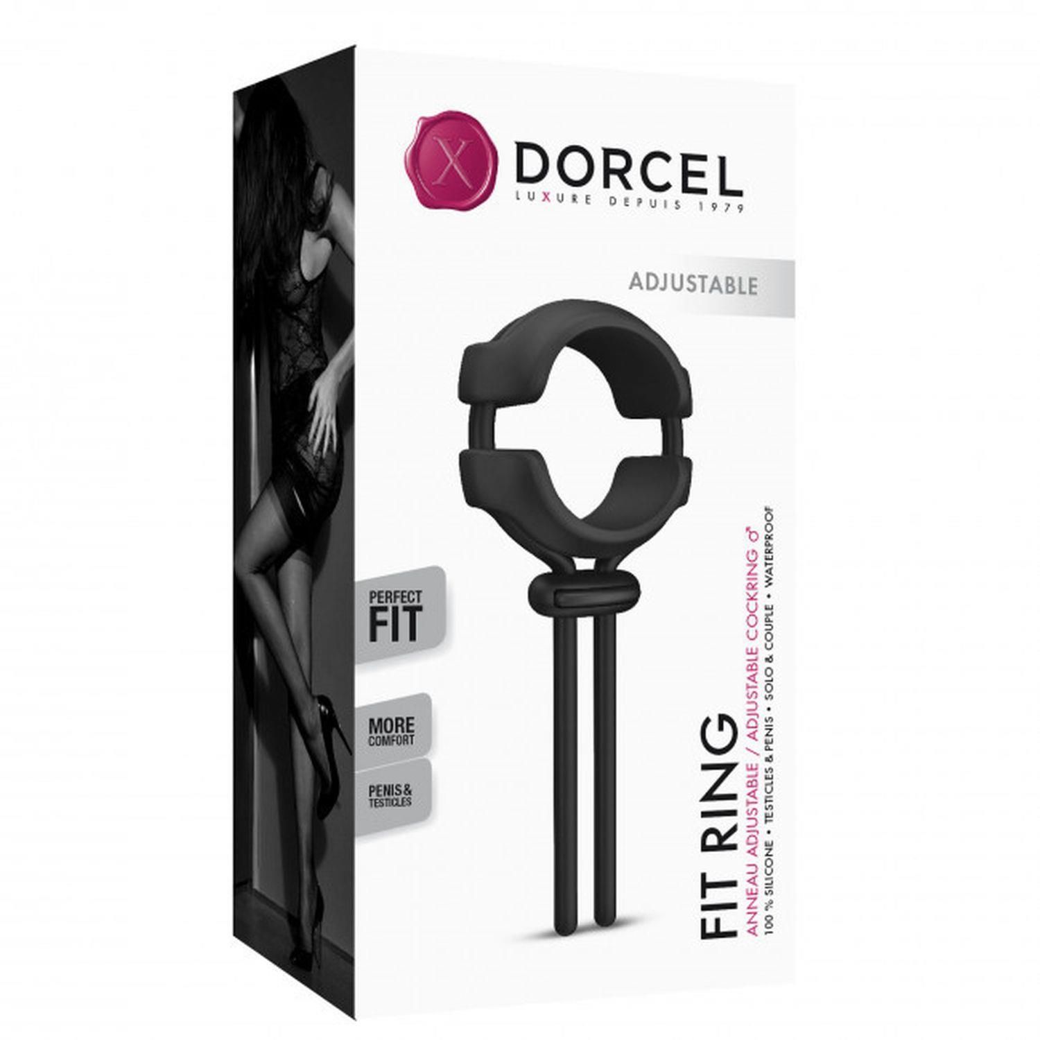Регулируемое эрекционное кольцо Dorcel Fit Ring, 13 см (черный)