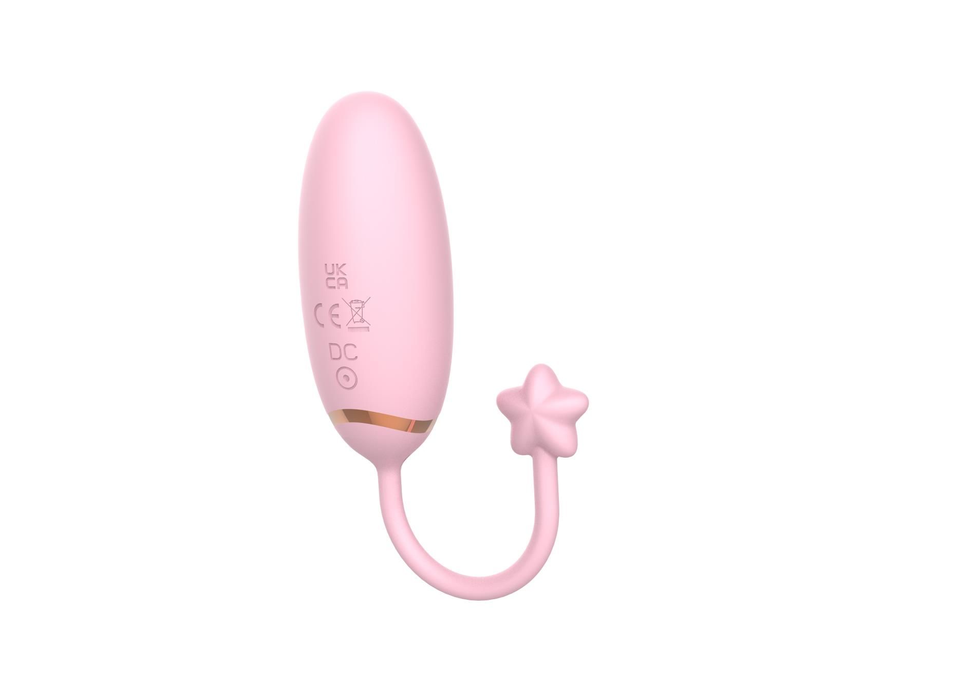 Wibrujące jajeczko B - Series Cute Love Egg APP 2.0, 8 cm (różowy)