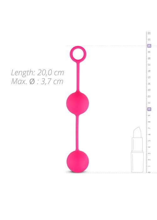 Вагинальные шарики Easy Toys Pleasure Balls, 16 см (розовый)