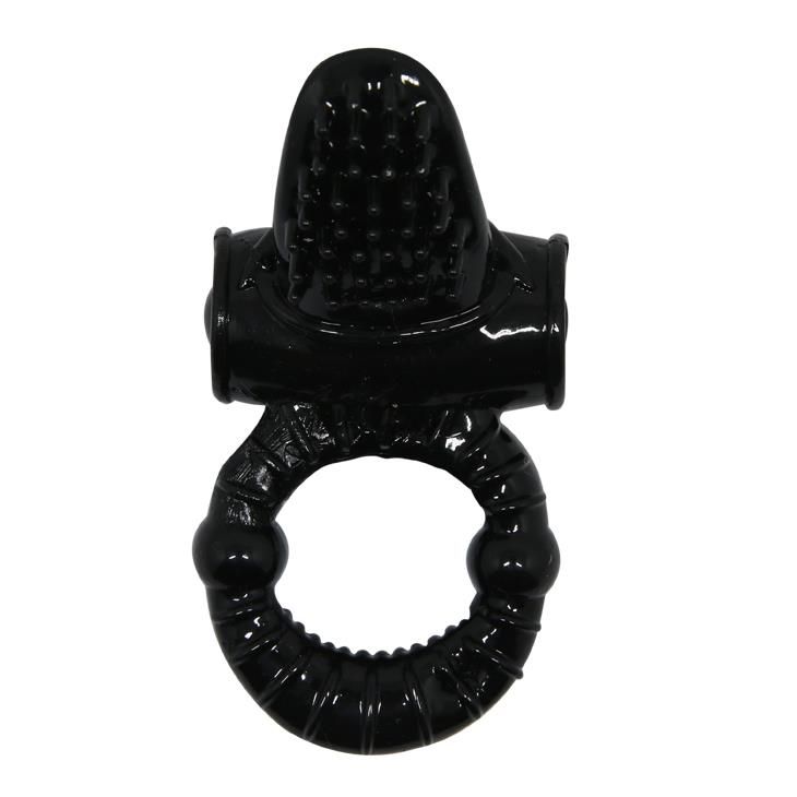 Pierścień erekcyjny Baile Sweet Vibration Ring, 10 cm (czarny)