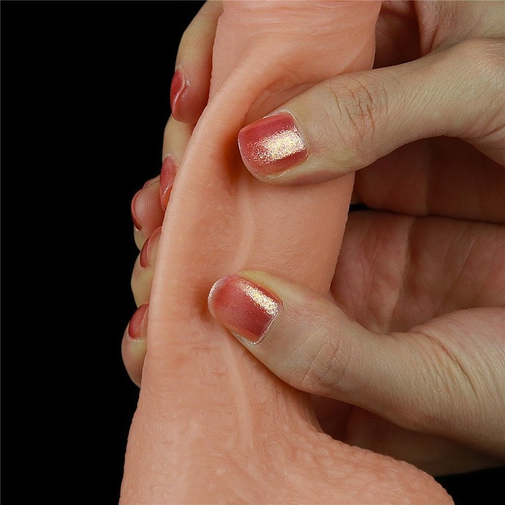 Фаллоимитатор LoveToy Sliding Skin Dong, 15,5 см (телесный)