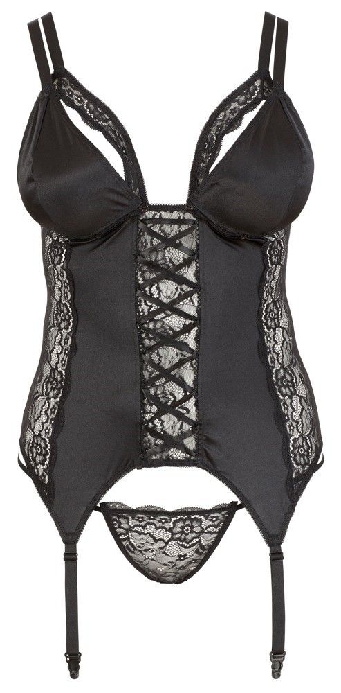Корсет Cottelli Curves, XXL (черный)