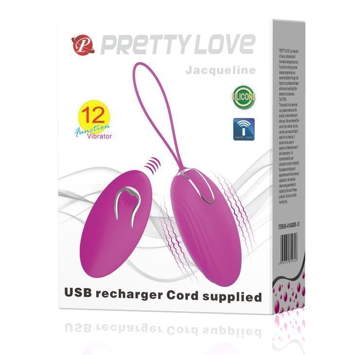 Виброяйцо Pretty Love Jacqueline, 7,8 см (фиолетовый)