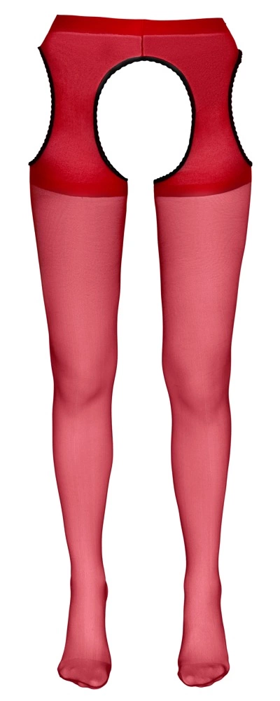 Колготки Cottelli Collection Sex Tights, S/M (красный)