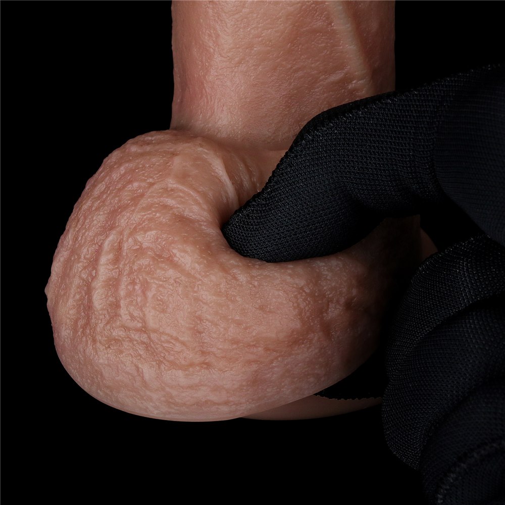 Фаллоимитатор Dual Layered Silicone Cock 7", 18 см (коричневый)