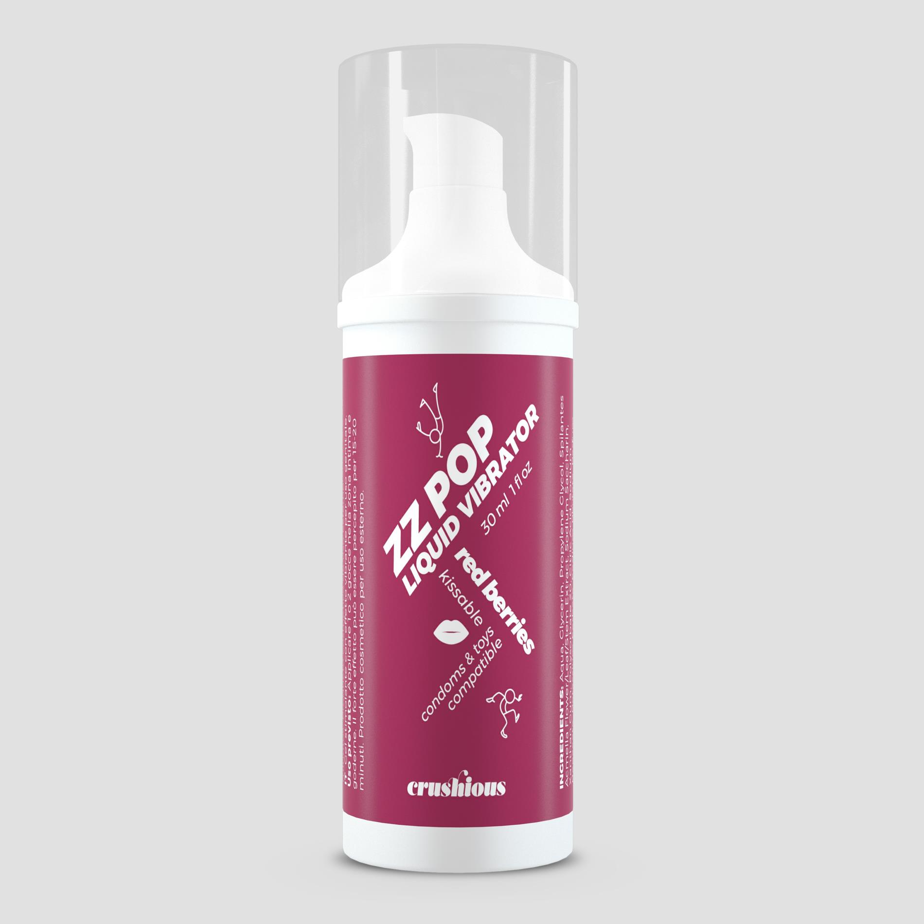 Жидкий вибратор Crushious Zz Red Berries, 30 мл