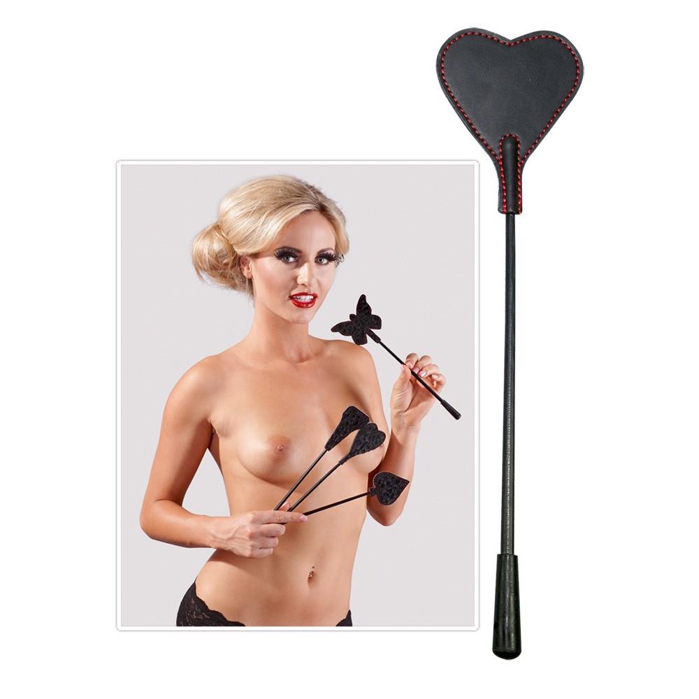 Стек Bad Kitty Heart Mini Crop, 25 см (черный)