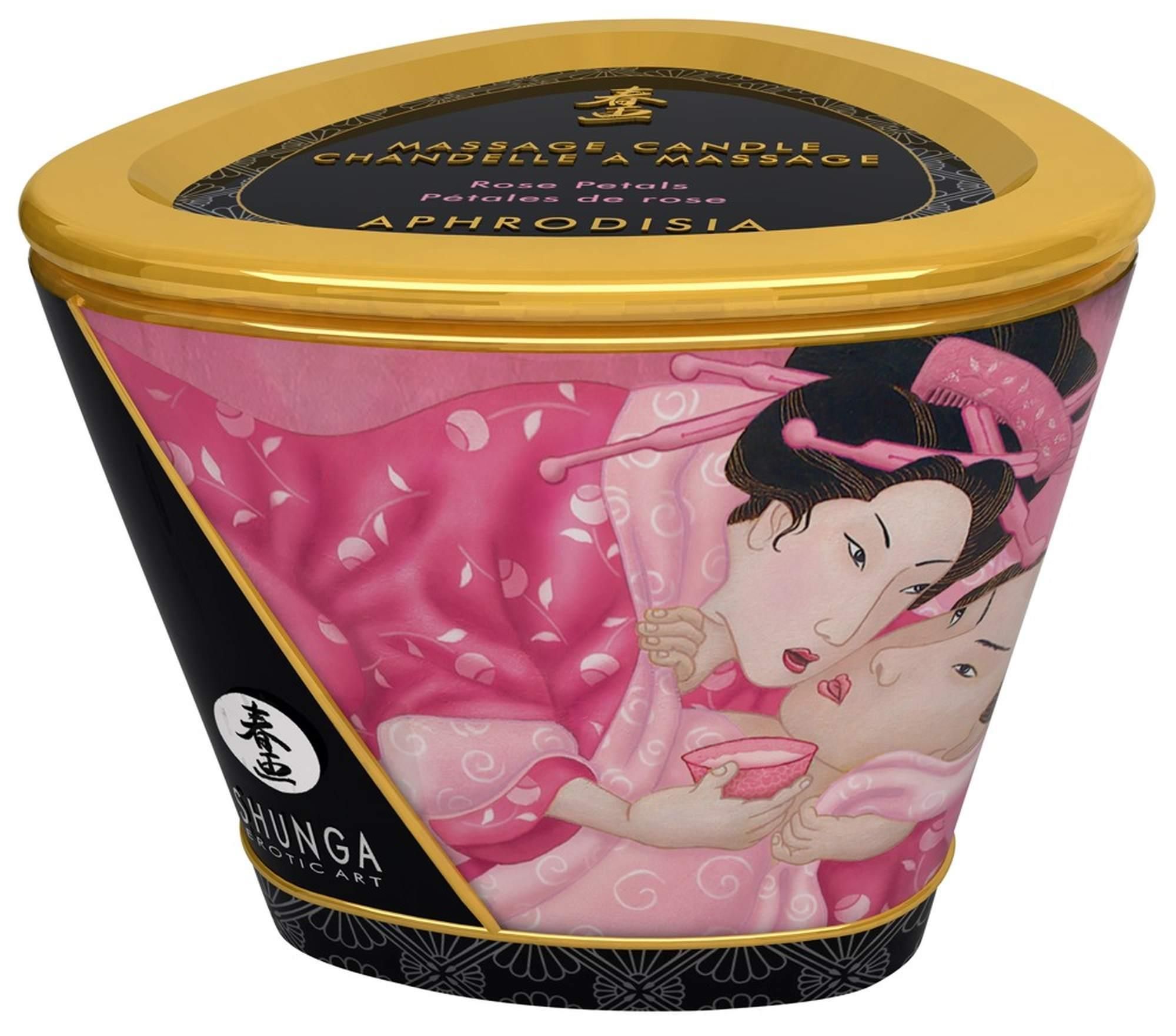 Масажна свічка Shunga Massage Candle троянда, 170 мл