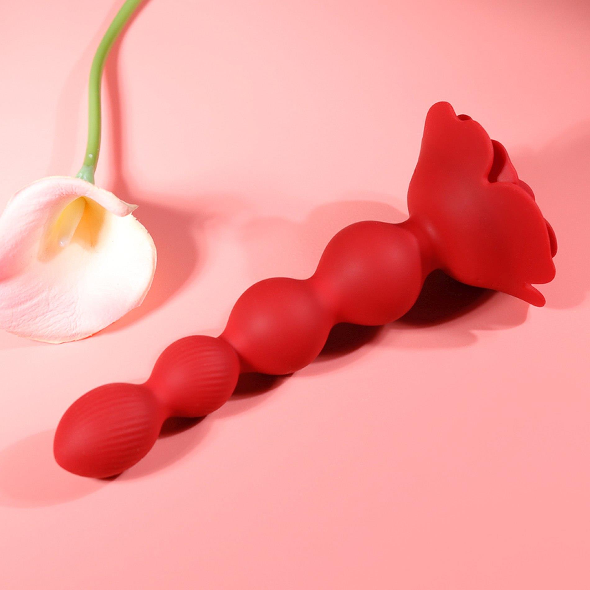 Анальна пробка B - Series Cute Rose, 18.3 см (рожевий)