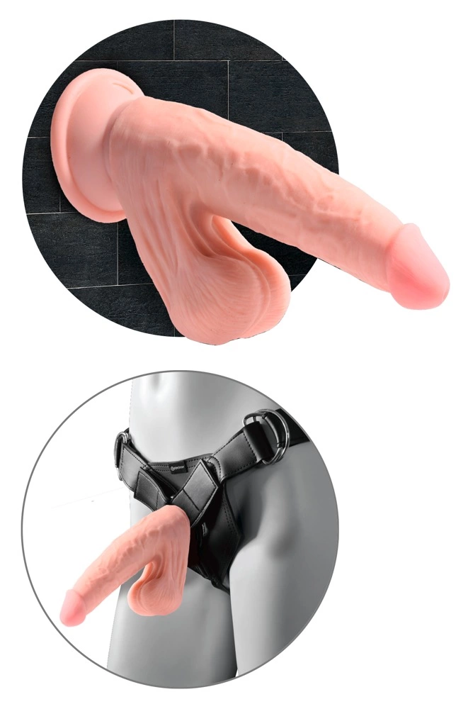 Фаллоимитатор King Cock Plus TDC With 6", 19.5 см (телесный)