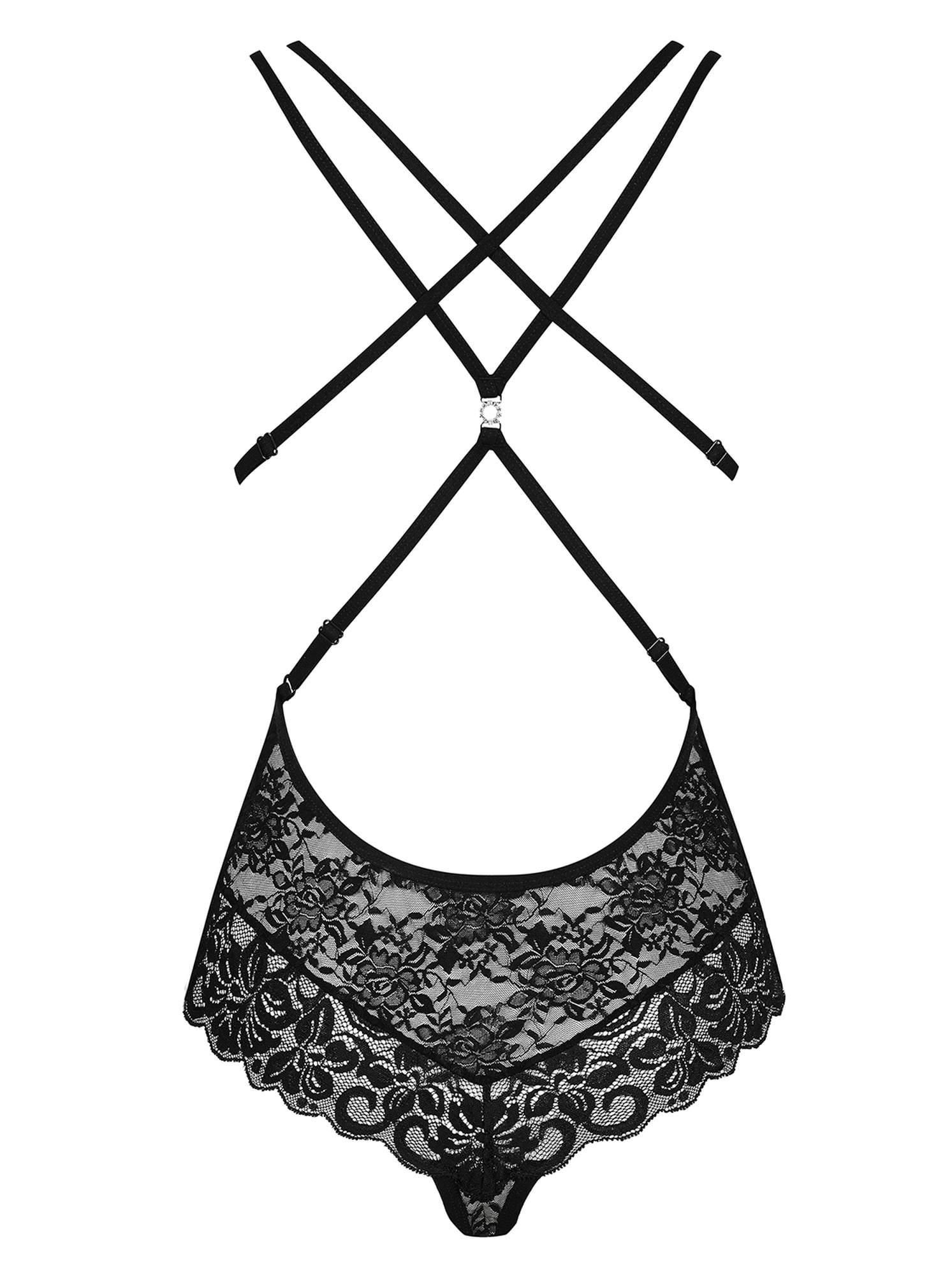 Боди Obsessive 860-TED-1, L/XL (черный)