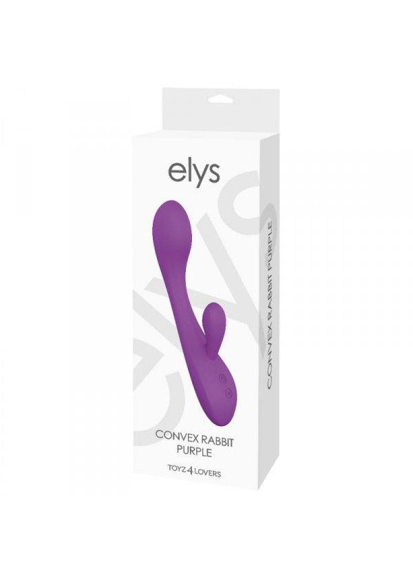 Вібратор-кролик Elys Convex Rabbit, 20 см (фіолетовий)