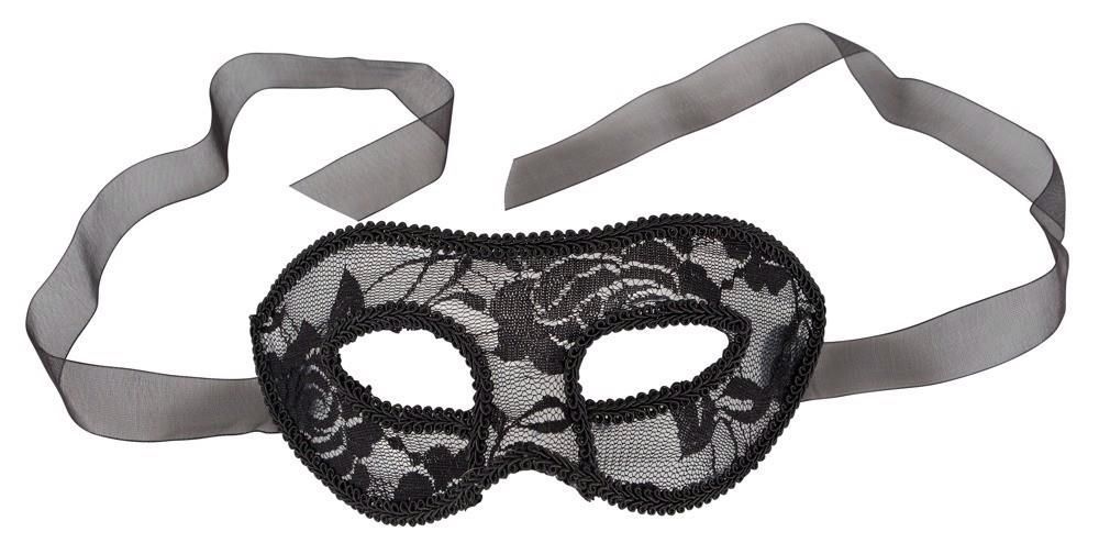 Мереживна маска Accessoires Cottelli Collection Lace (чорний)