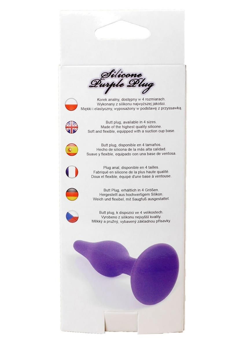 Анальна пробка Boss Silicone Plug Black Extra Large, 15 см (фіолетовий)