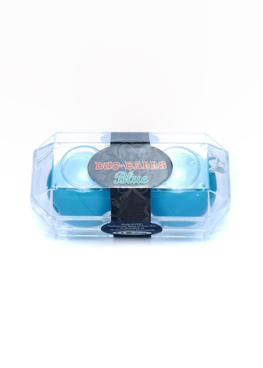 Вагинальные шарики Boss Series Duo Balls, 21 см (голубой)