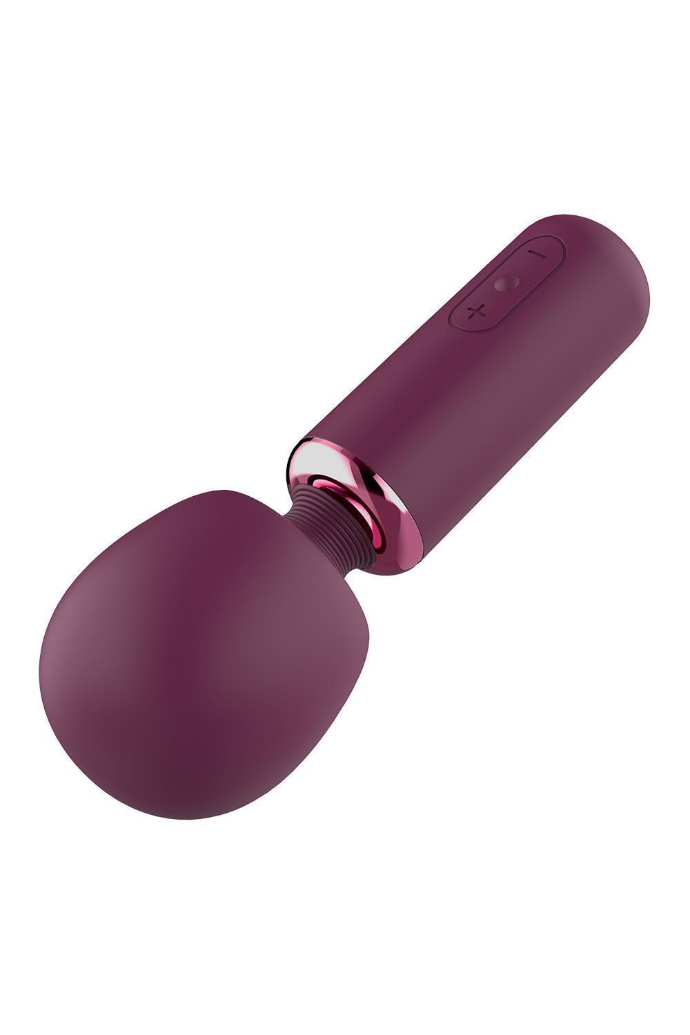 Вибромассажер Glam Bold Travel Wand, 18 см (бордовый)