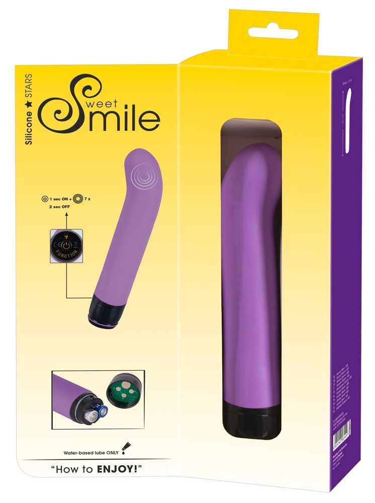 Вибратор Smile Sweet G-Spot Vibe Genius, 20 см (фиолетовый)