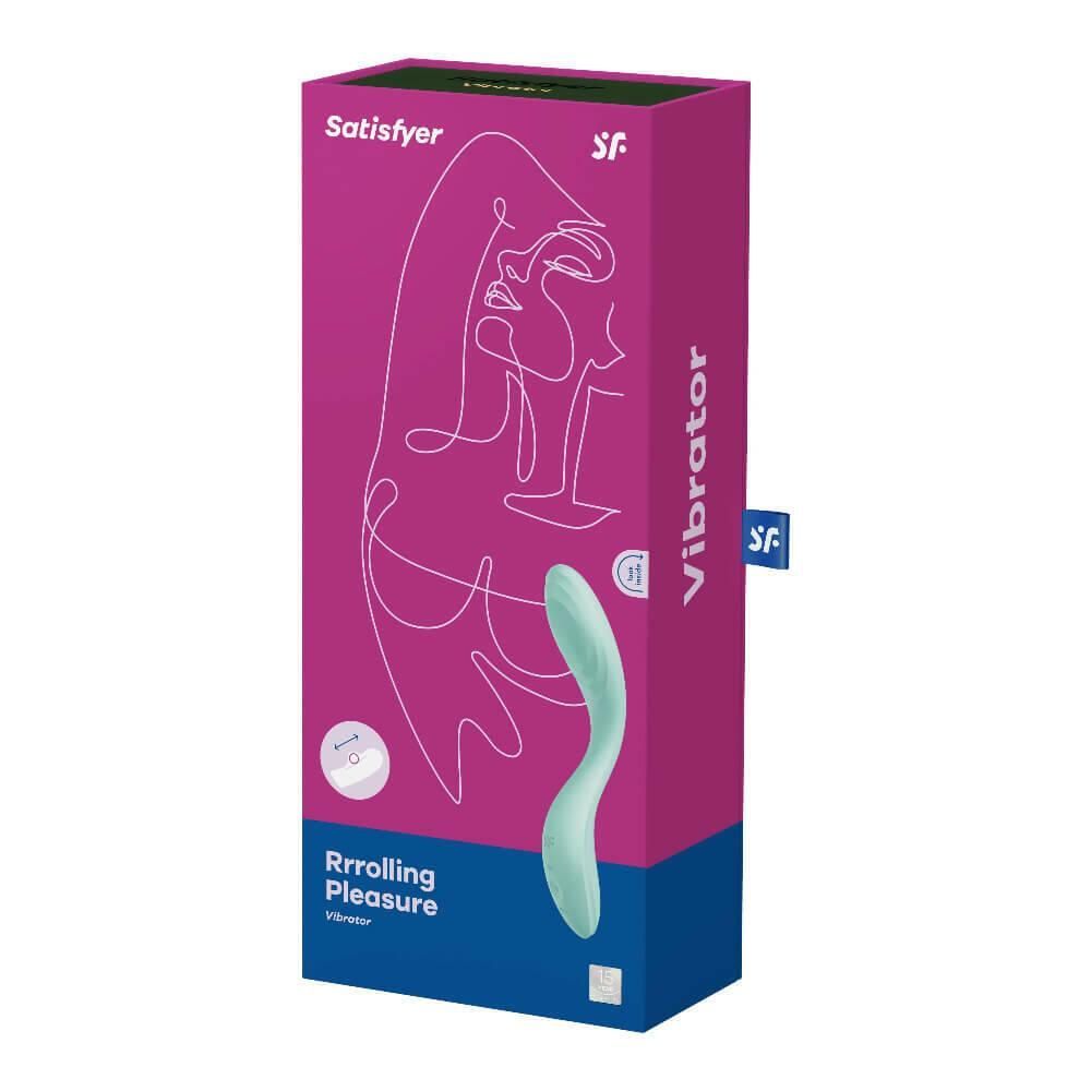 Вібратор для точки G Satisfyer Rrrolling Pleasure, 22 см (м'ятний)