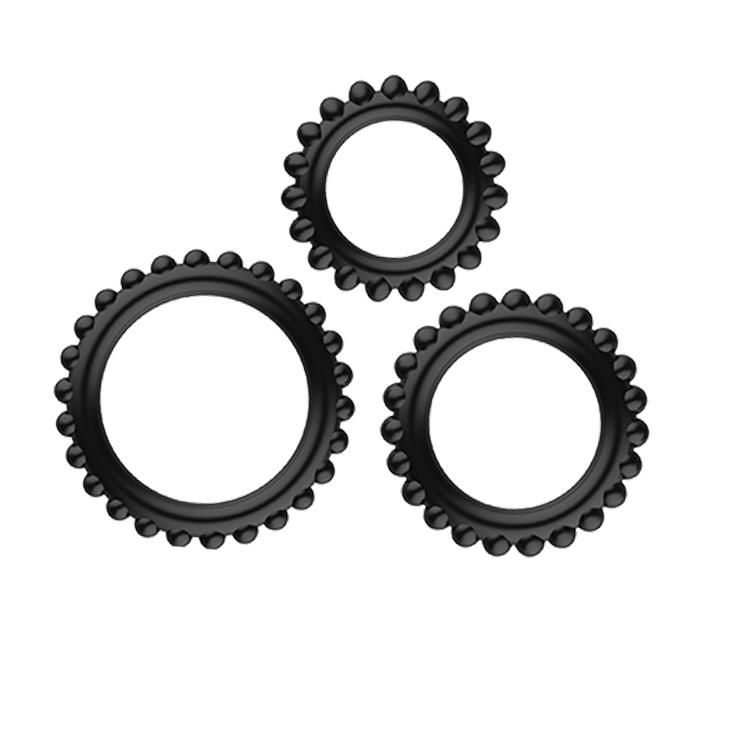 Набор эрекционных колец Baile Titan Cock Ring Set, 3 шт( чёрный )