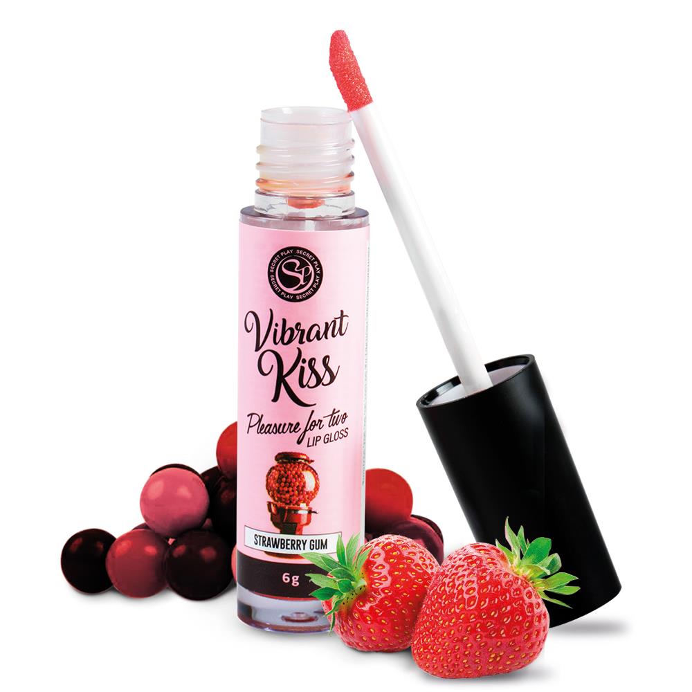 Блеск для губ Secret Play Vibrant Kiss Strawberry Gum, 6 мл