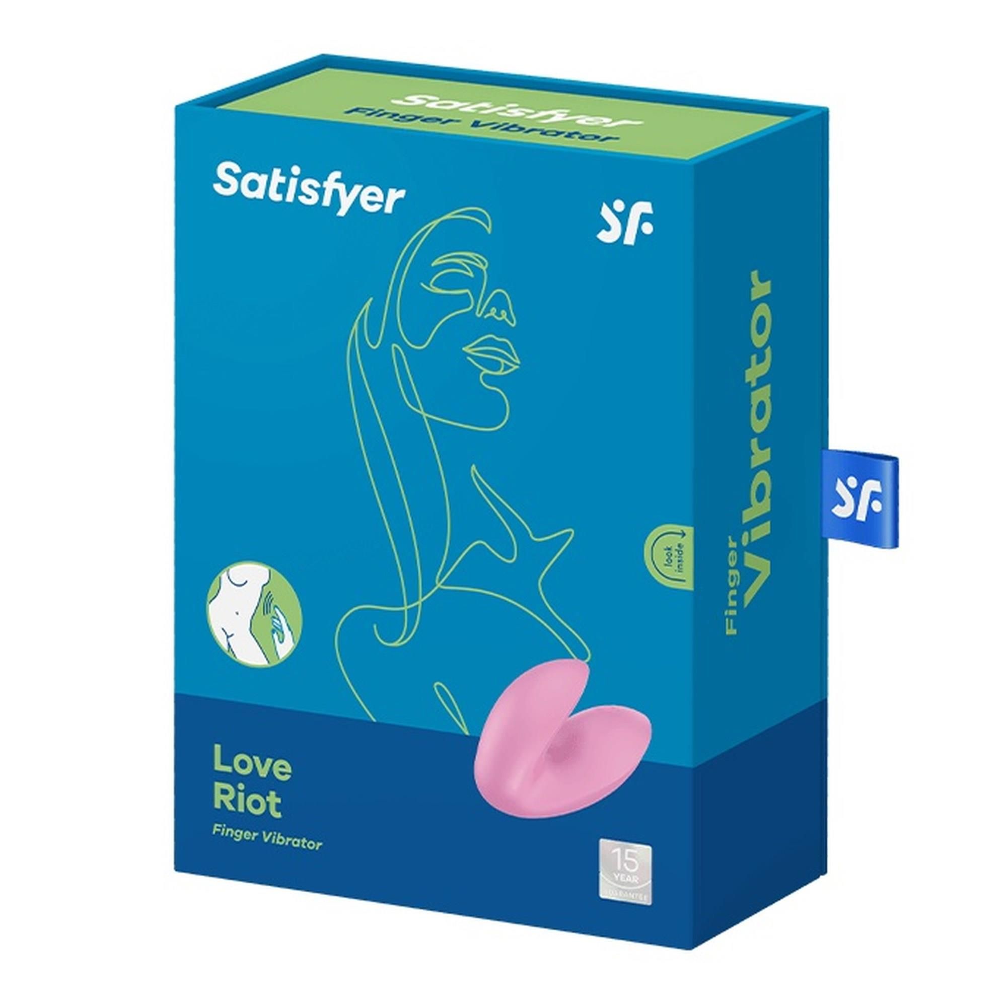 Вібратор на палець Satisfyer Love Riot, 6 см (рожевий)