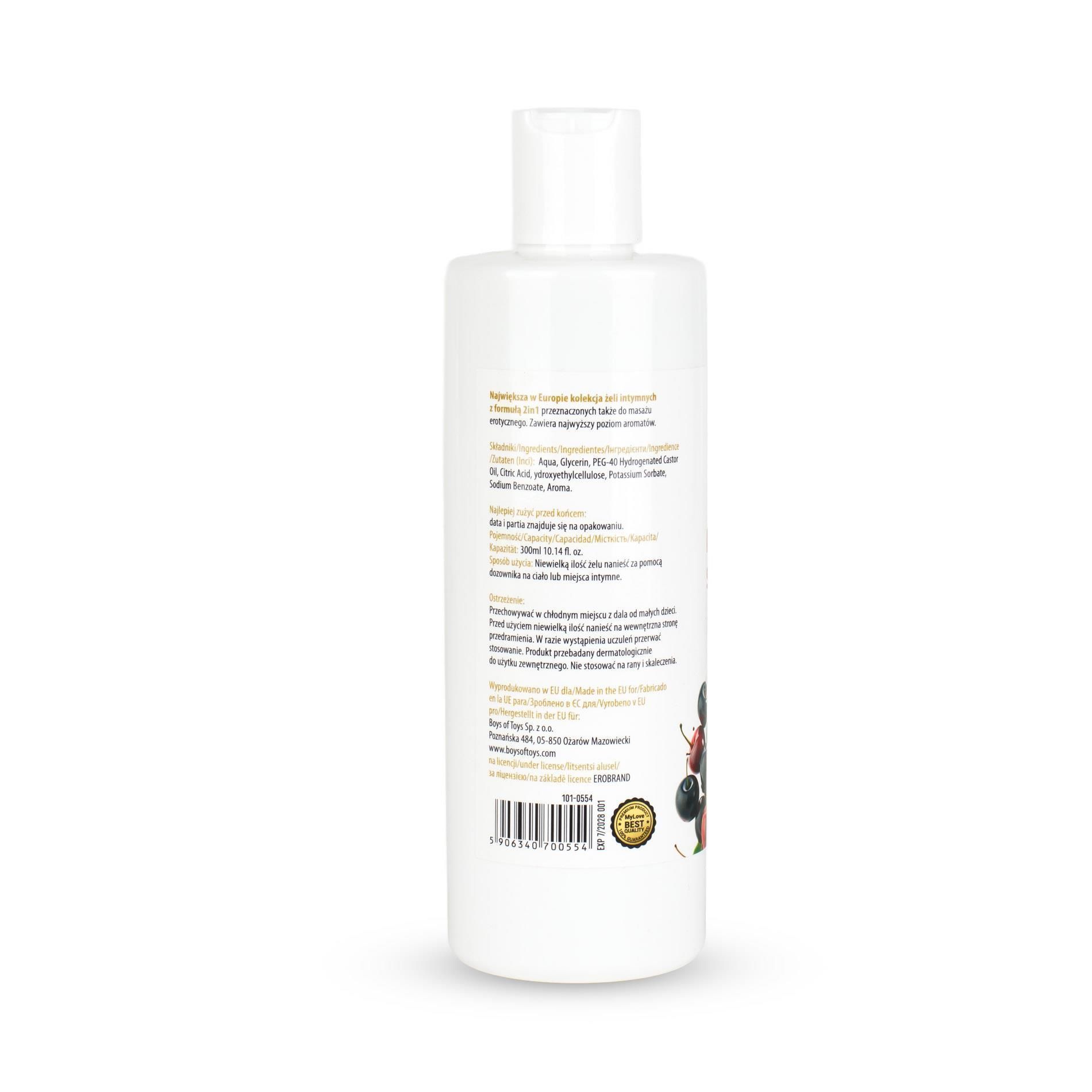 Lubrykant MyLove Aroma Series Intim&Massage 2in1 Sangria, 300 ml